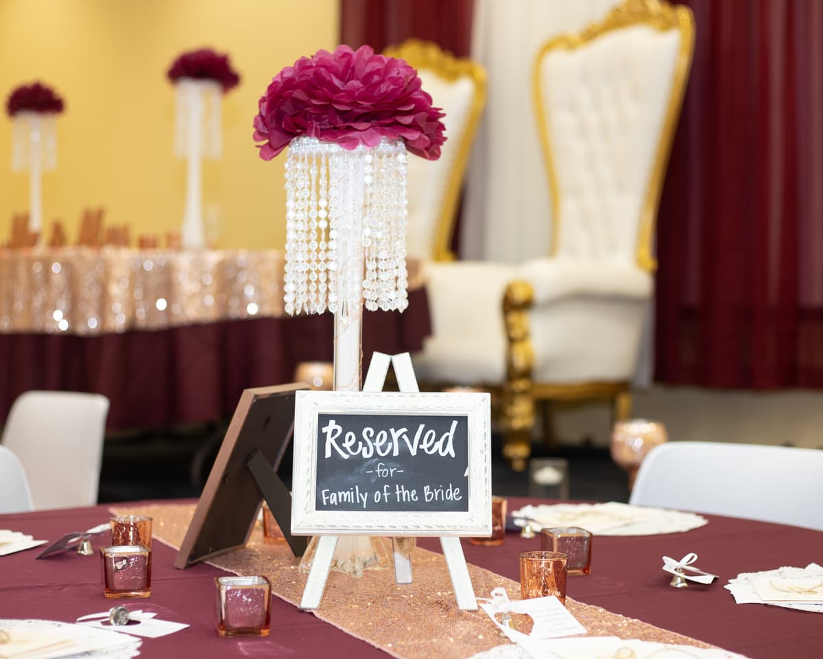 Classic event styling with refined decor